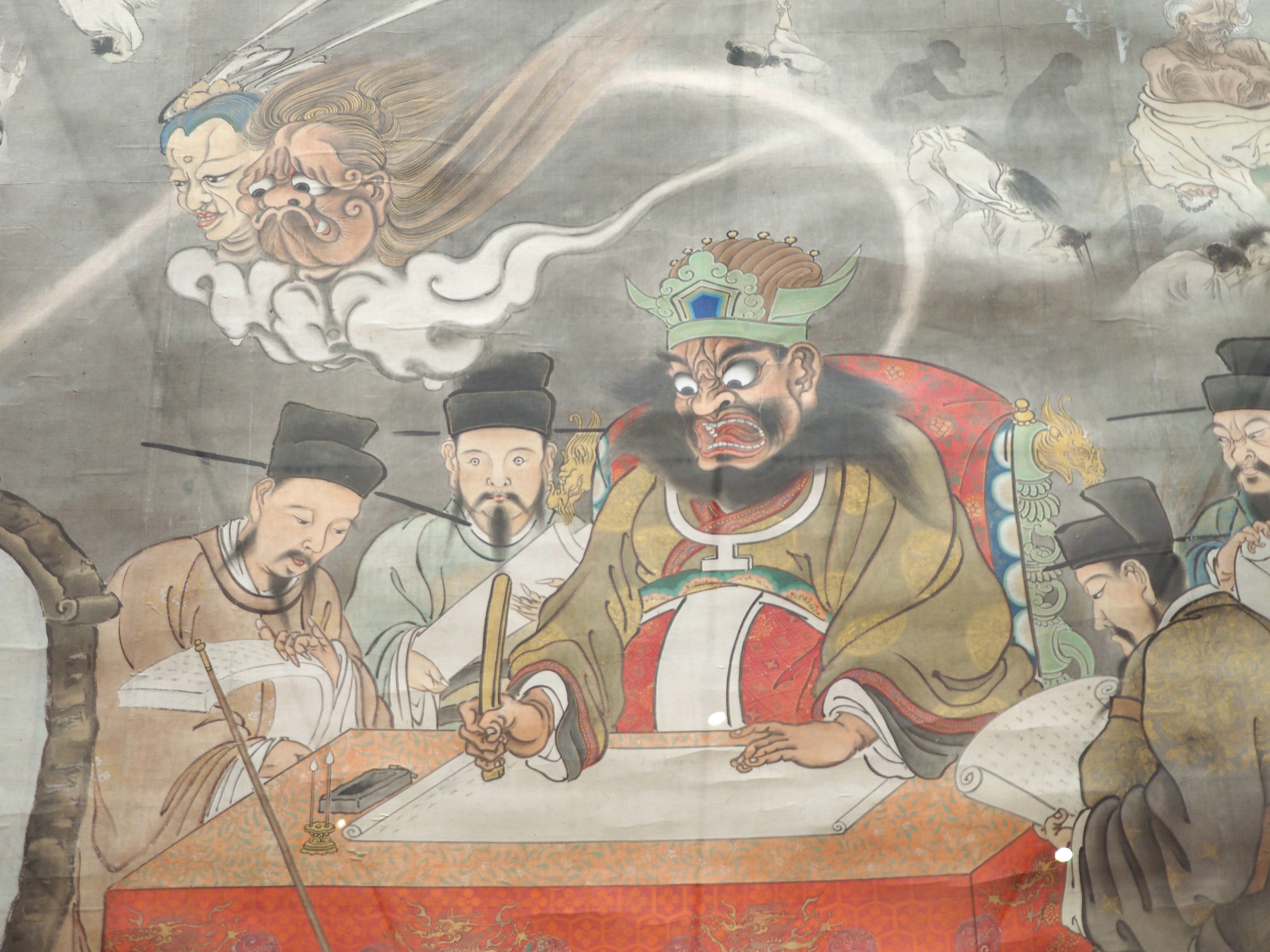 トーハクの高さ2メートルの河鍋暁斎の大作《地獄極楽図》は、一見の