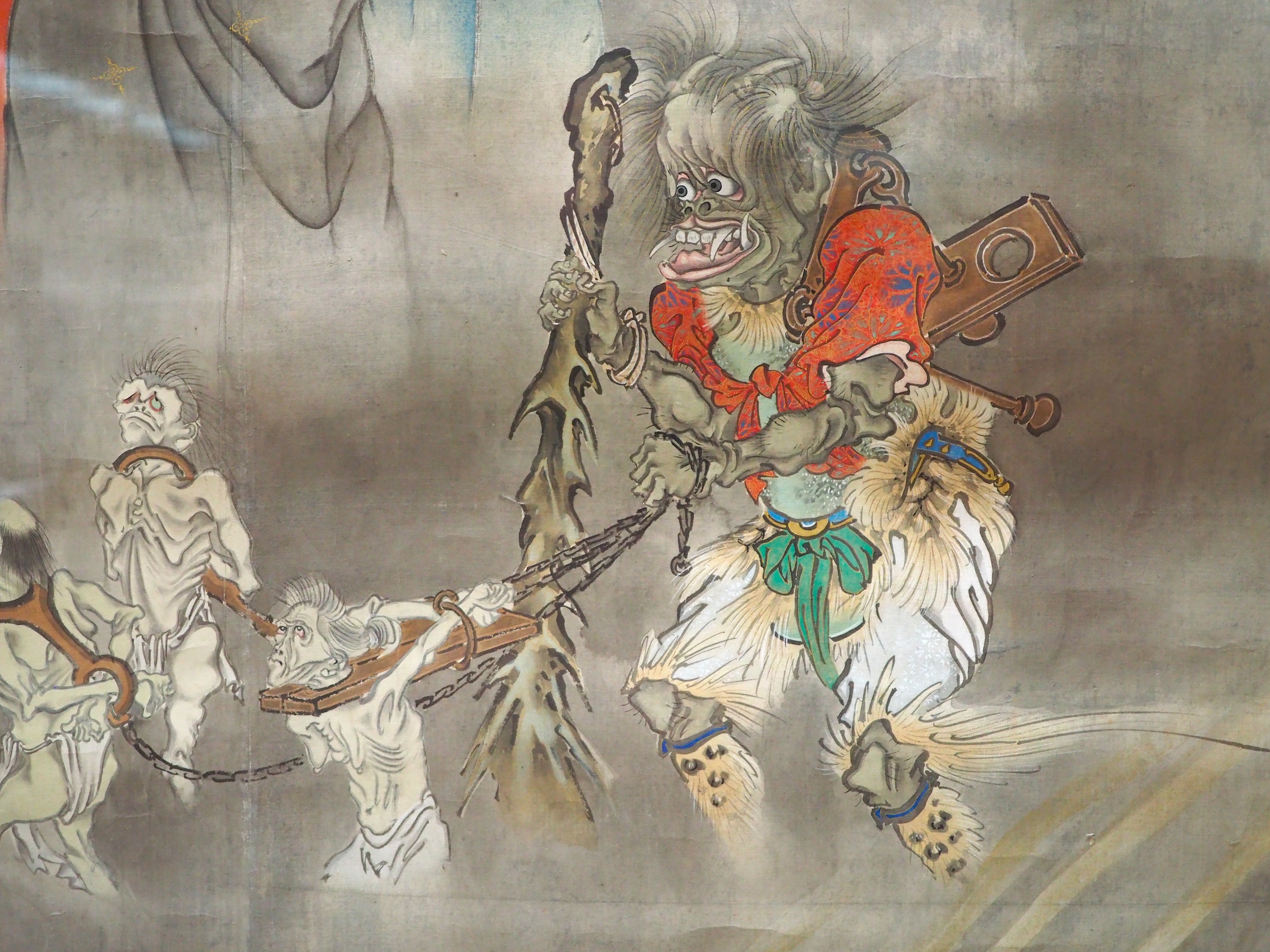 真作/鍋島義勝/浄土/釈迦像図/金泥/桐共箱付/布袋屋掛軸HG-336 真作/鍋島義勝/浄土/釈迦像図/金泥/桐共箱付/布袋屋掛軸HG-336 真作