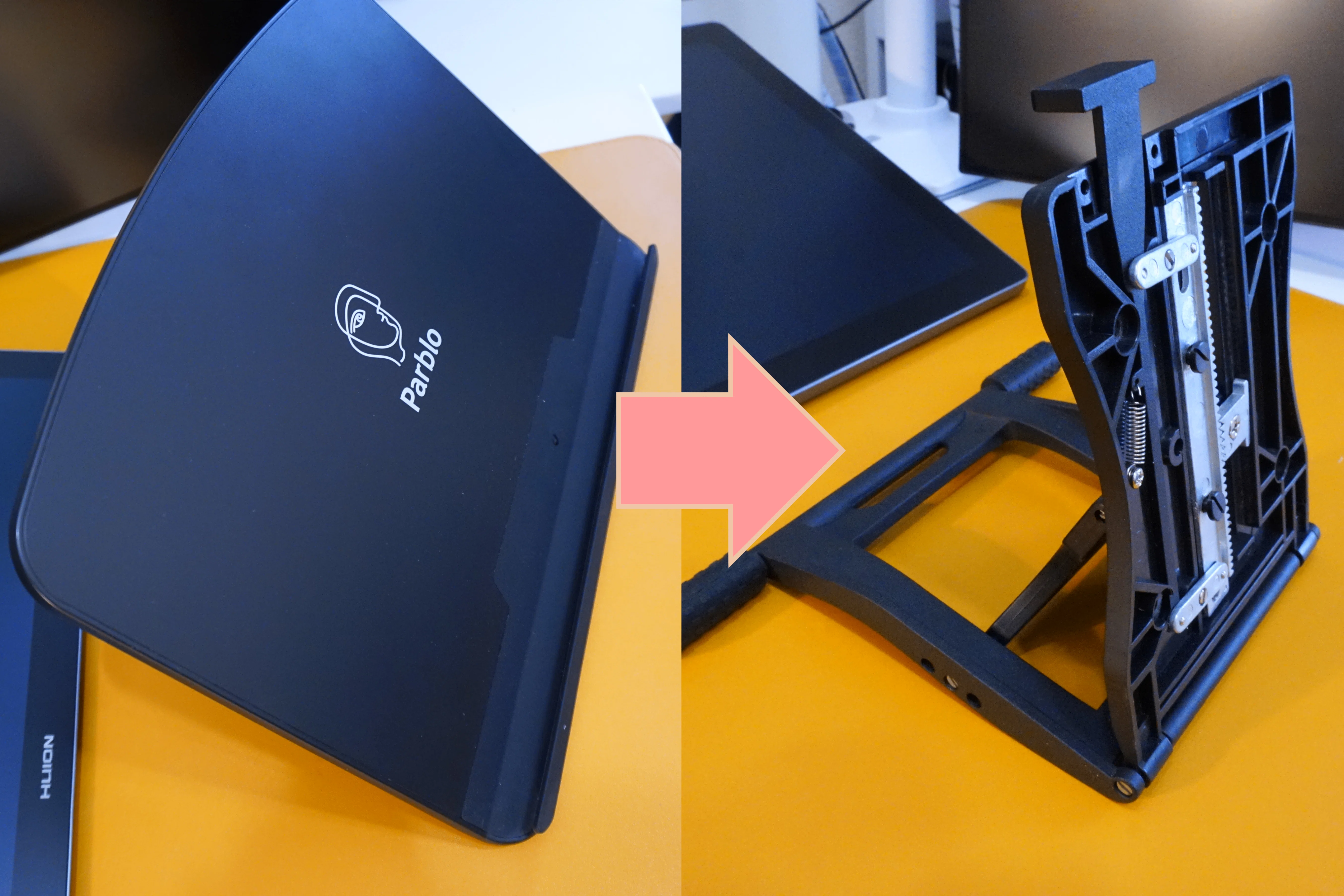 液タブ愛用者向け！Kamvas Pro 19のスタンド探しで見つけた最終的な
