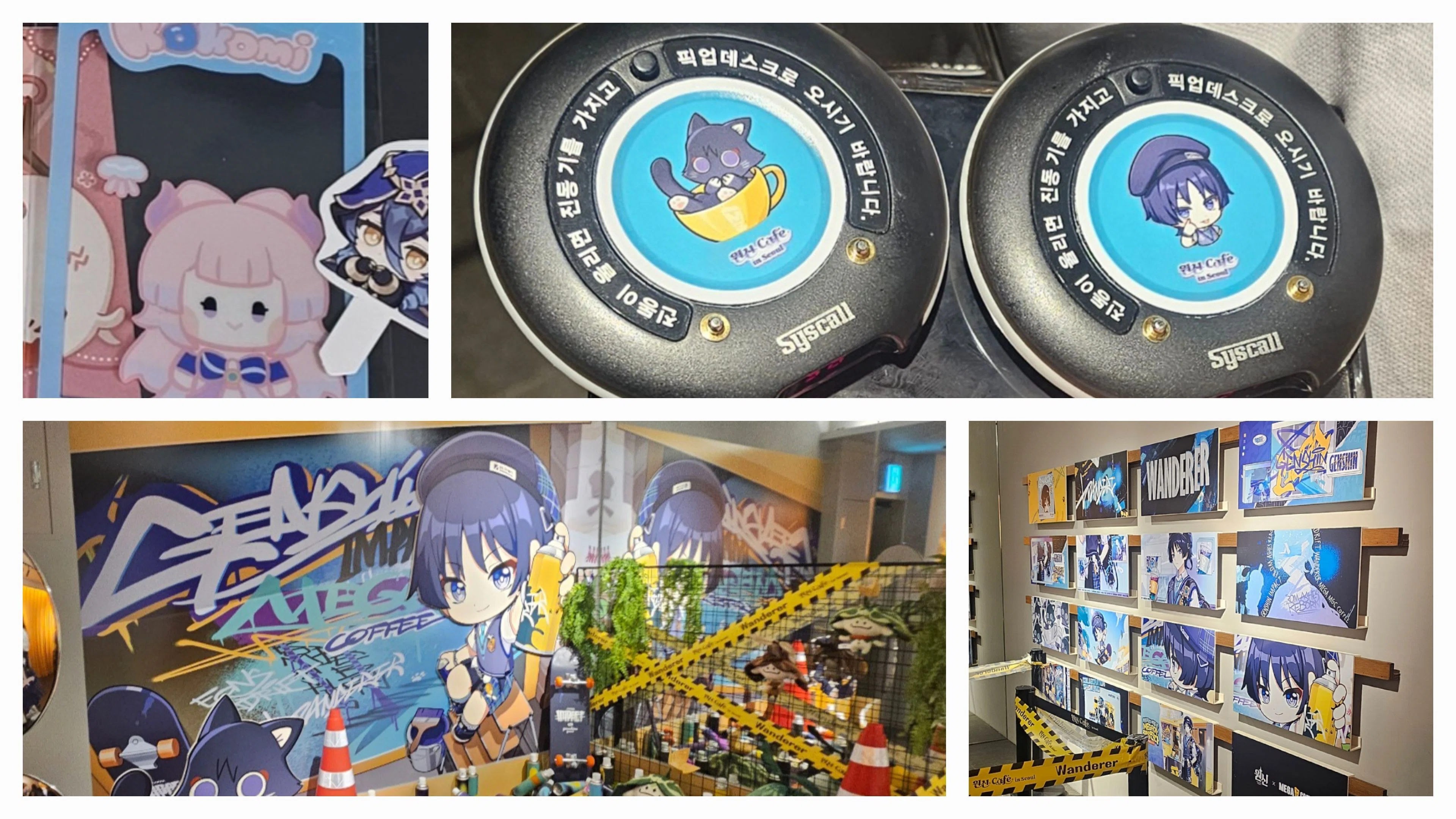 原神カフェinソウル 放浪者テーマ 240816,メガコーヒー原神コラボ 