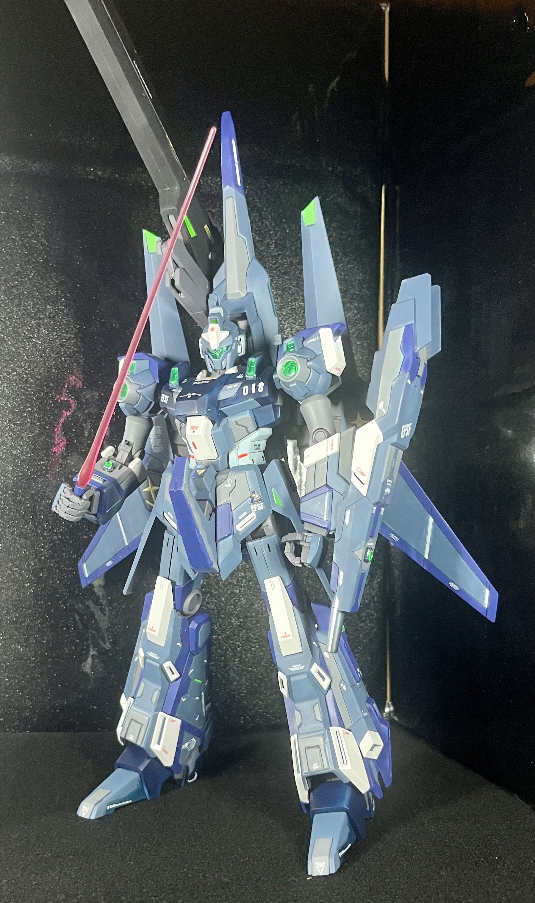 制作記)MGリゼル(隊長機)~完成編その2~|スノやん 制作記)MGリゼル(隊長機)~完成編その2~|スノやん