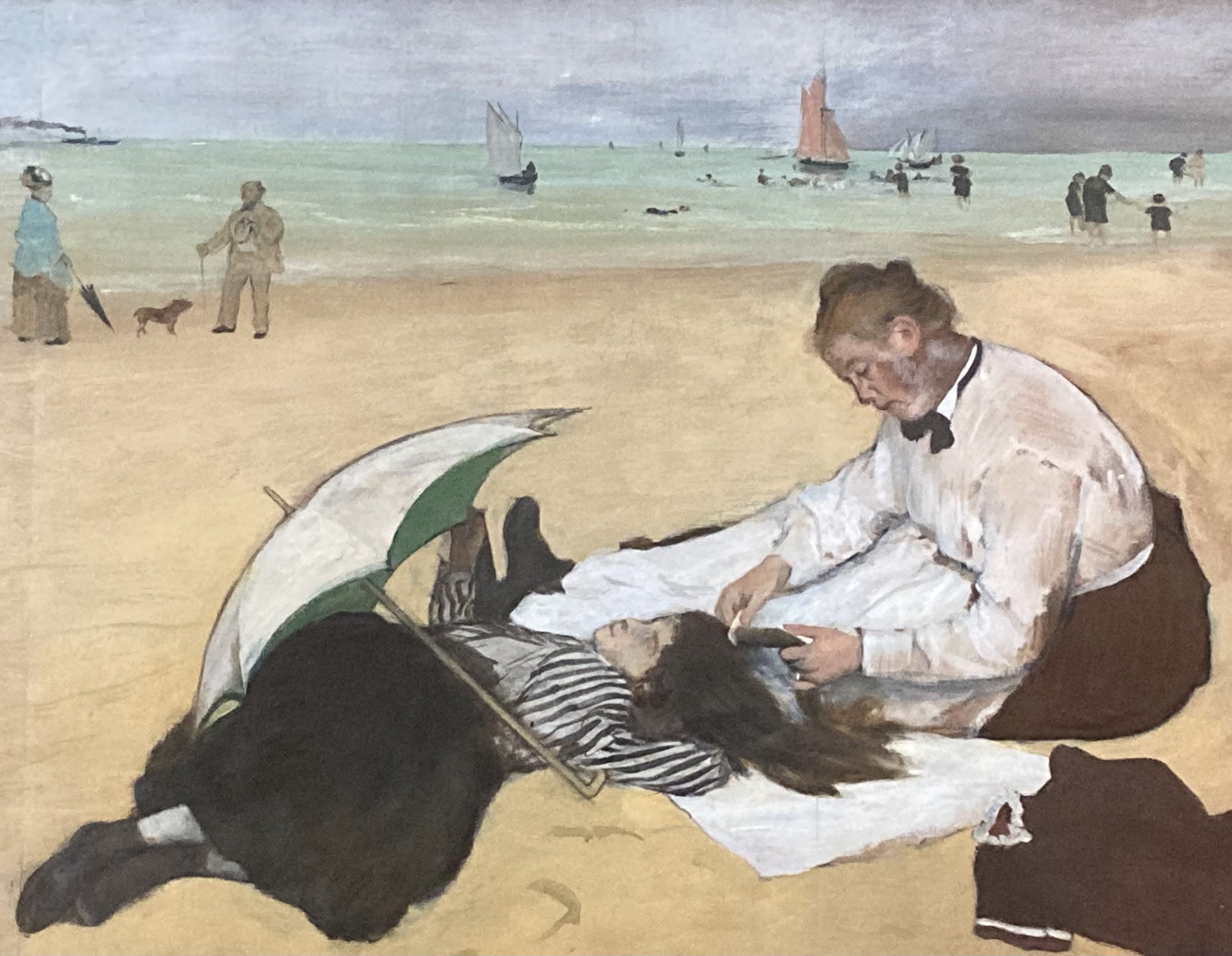 子供のためのオルセー美術館(135)泳ぎ終わったあとに/ドガ・夏の海