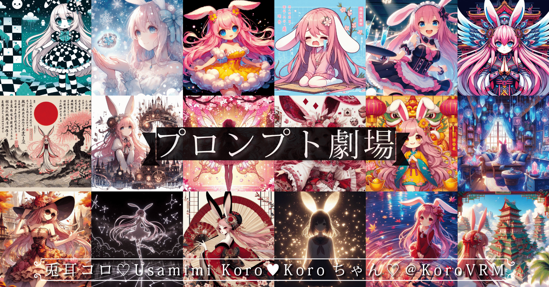 プロンプト劇場】兎耳コロ（Koroちゃん）⓬AIイラストプロンプト集