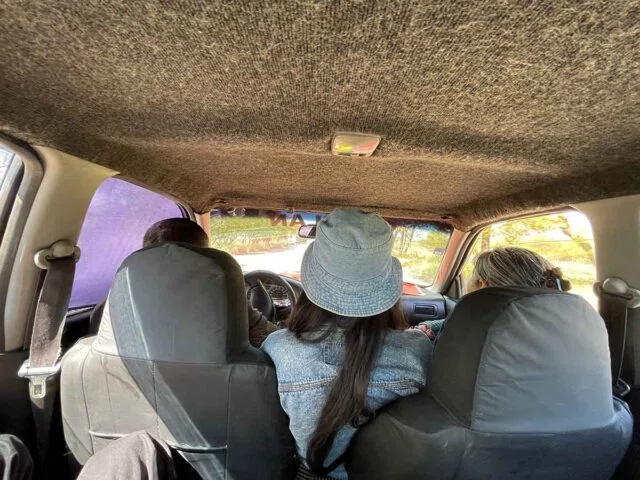 メキシコの乗り合いタクシー