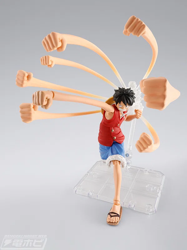 ゴムゴムの銃乱打などを再現可能！『ワンピース』S.H.Figuarts ルフィ