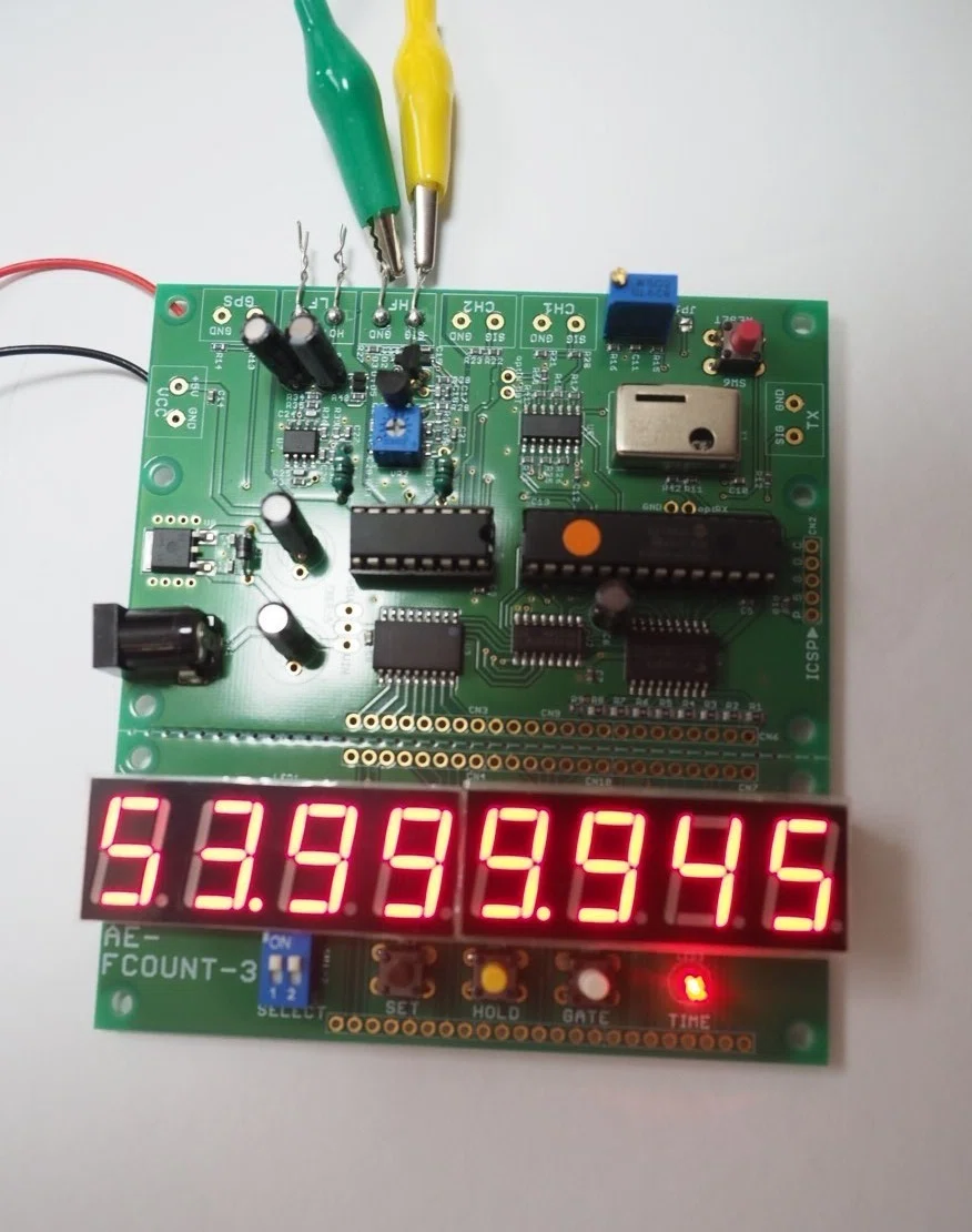 秋月の8桁周波数カウンターを作りました。|bbopa627