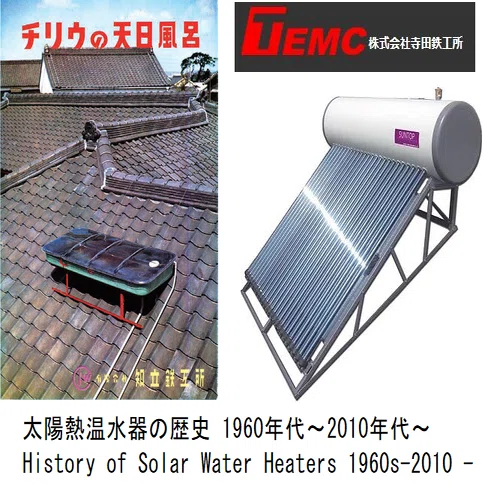 太陽熱温水器とその歴史 Solar water heaters and their history｜釜本 