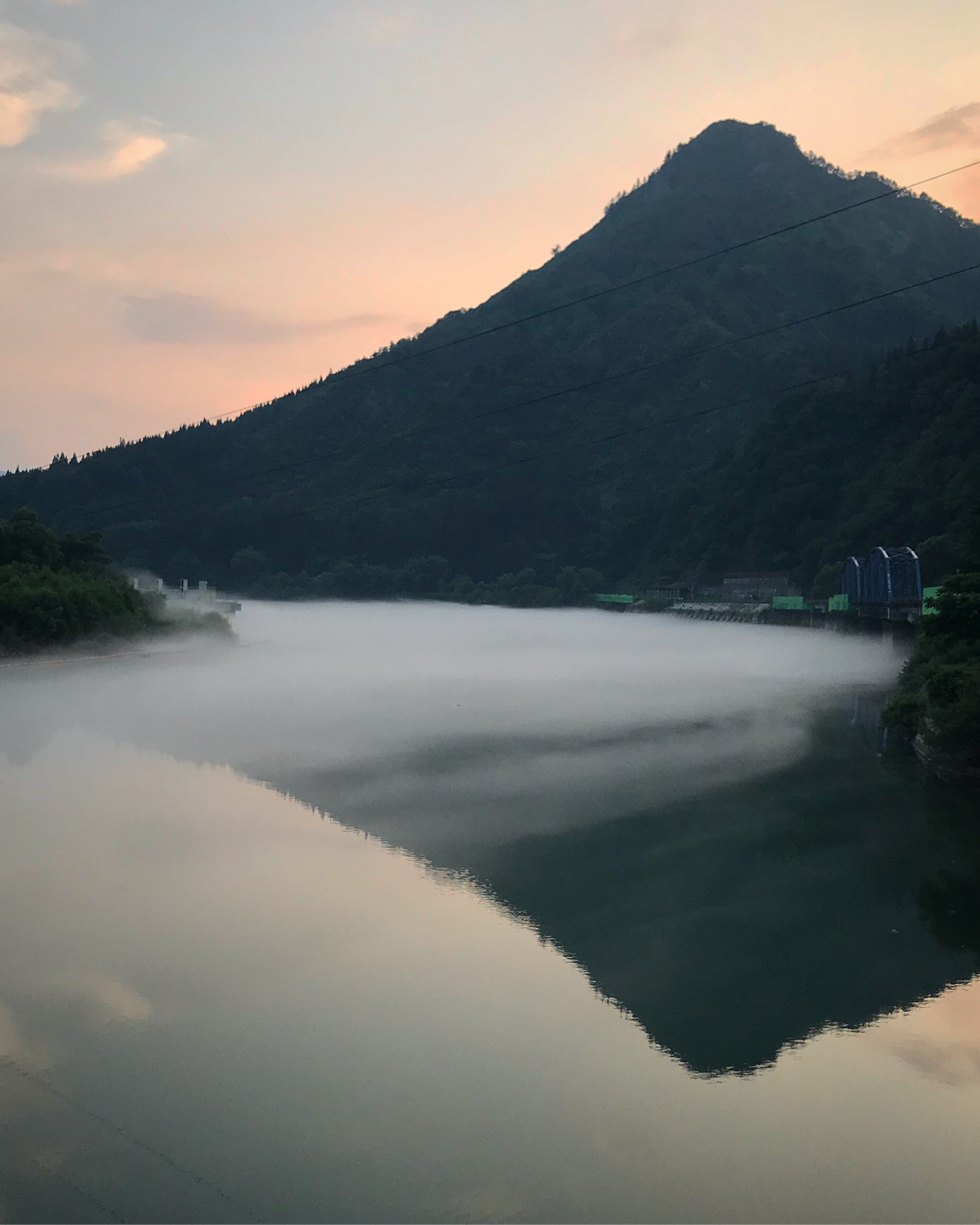 奥会津・南会津への旅2019〉霧幻峡近く〜只見川の川霧（福島県金山町