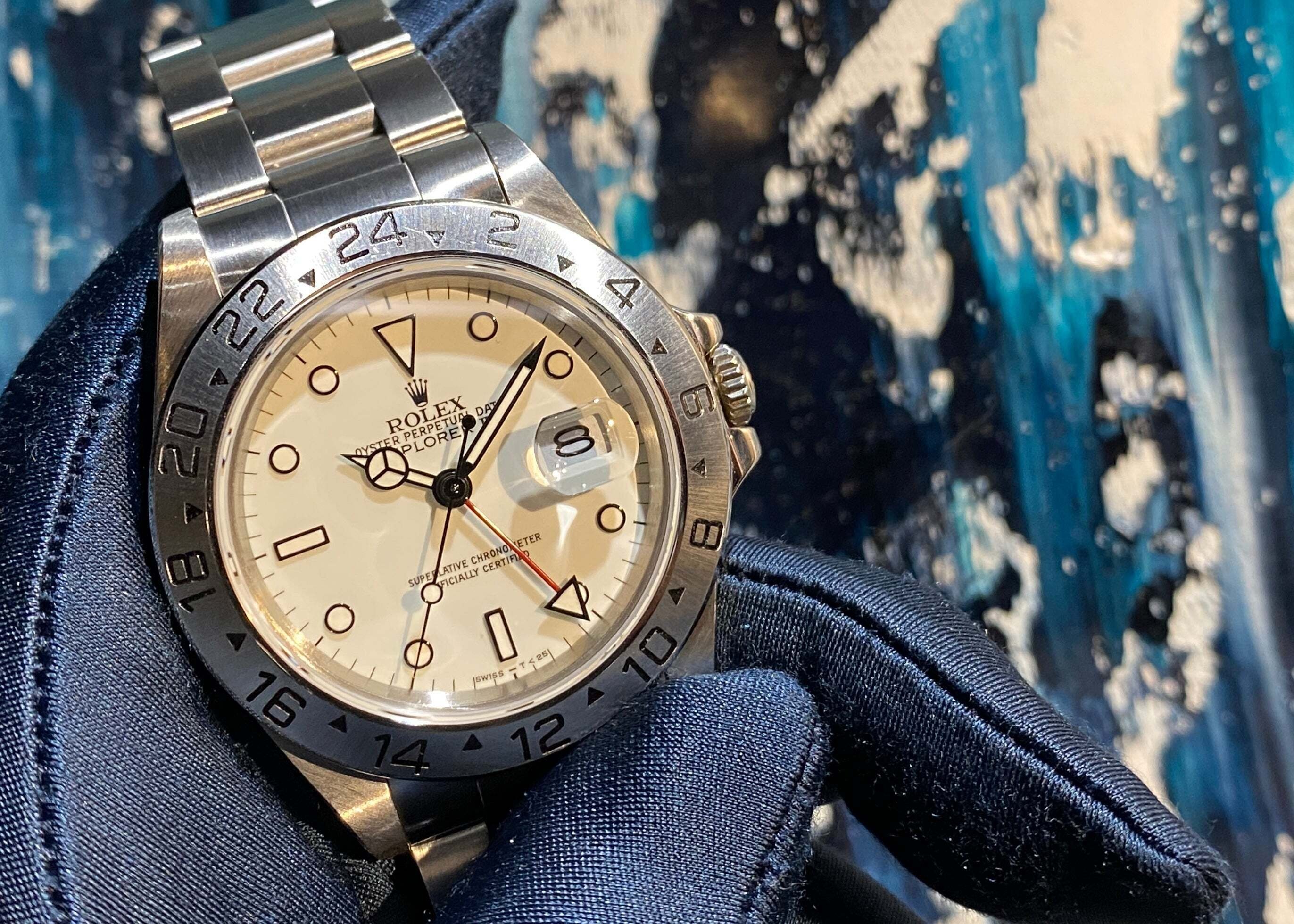 み ロレックス エクスプローラー2 16570 自動巻き メンズ 【中古】 ROLEX