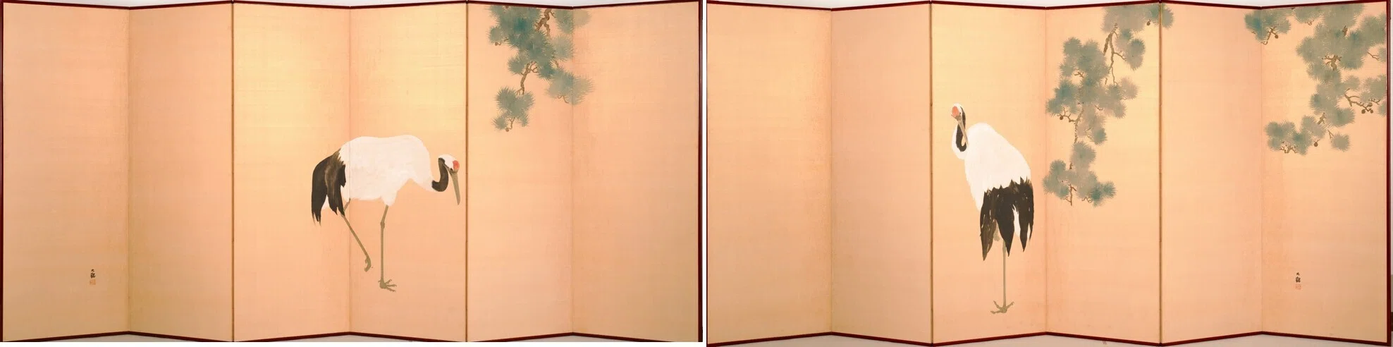 作品一覧】横山大観《松鶴図》｜講談社野間記念館