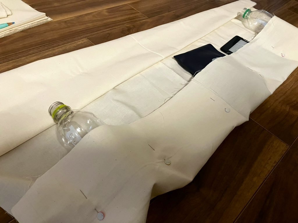 サークル布の自作レポ——主に固定バンドの付け方について🧵｜透