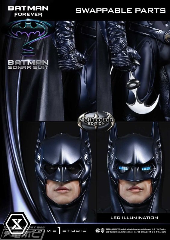 闇夜に映える「夜の色」の塗装が美しい『バットマン フォーエヴァー