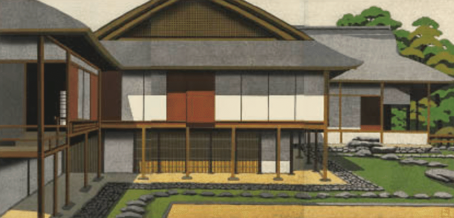 井堂雅夫】 版画 / 木版「桂離宮」 査定 鑑定 買取 致します｜井浦歳和