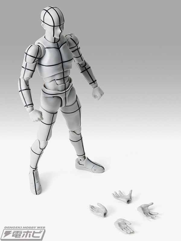 デッサンに最適な「S.H.Figuarts ボディくん＆ボディちゃん」の