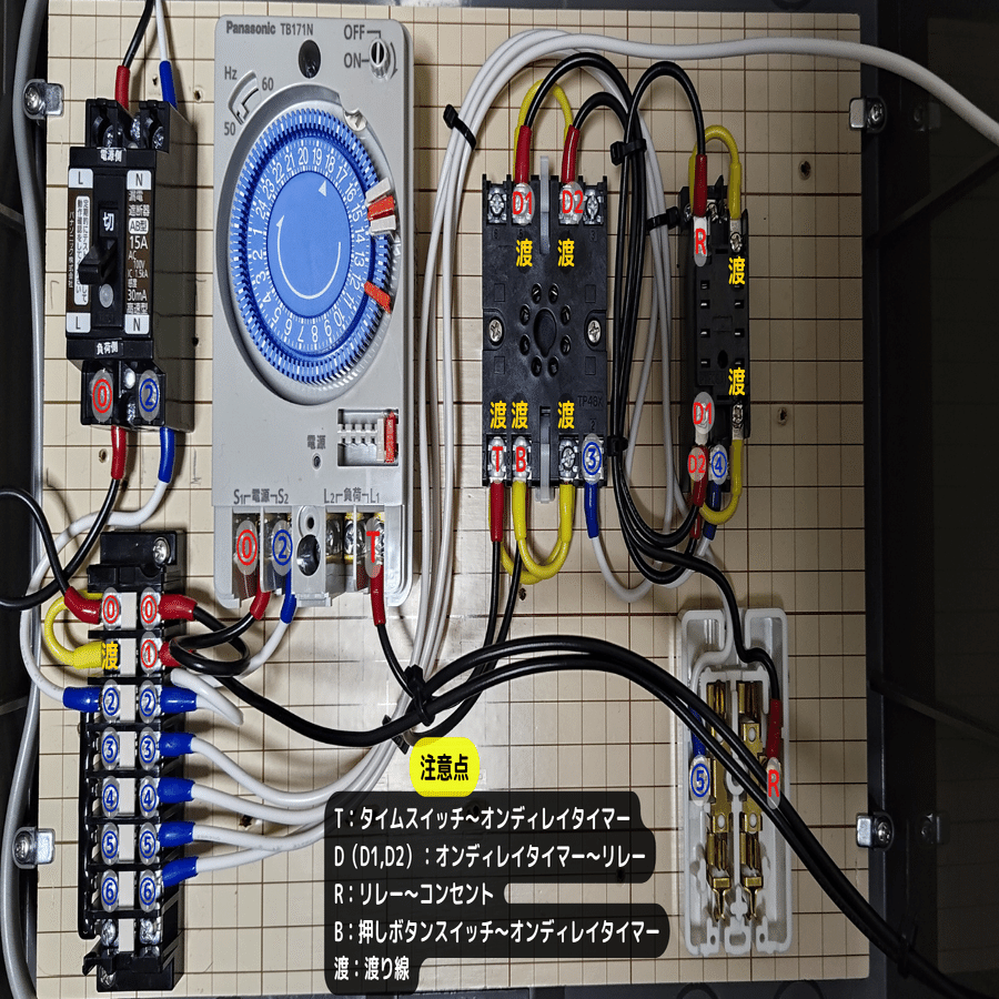 水中ポンプ＋ポータブルバッテリーで持ち運び可能な「自動潅水機（制御