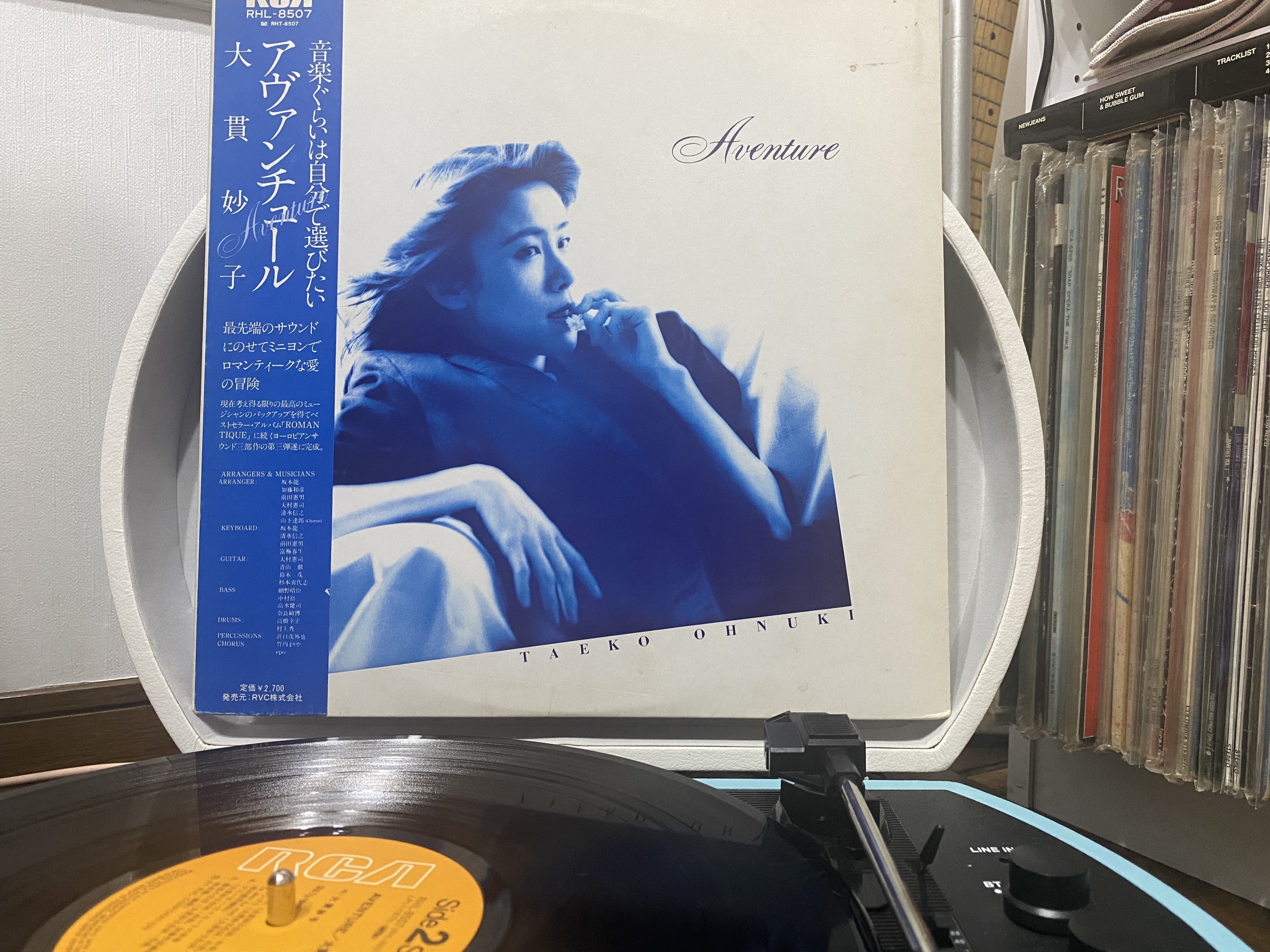 w69【竹内まりや/山下達郎/大貫妙子他】「1981アーティストカレンダー」A2サイズ7ページ/epo越美晴桑名正博｜カレンダー