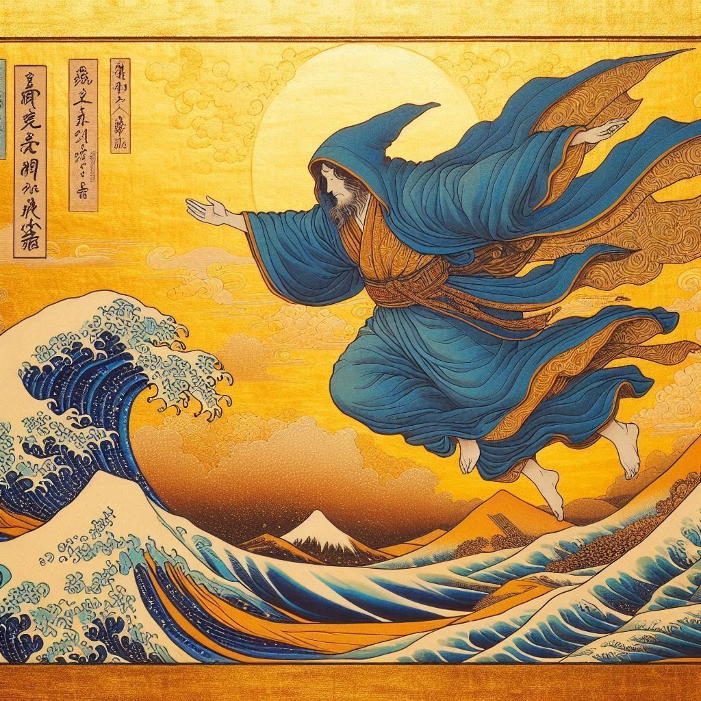 人物画　絵画　「沈黙の声を聴く」 File:NDL-DC 1307851 01-Tsukioka Yoshitoshi-俊寛僧都於鬼界嶋