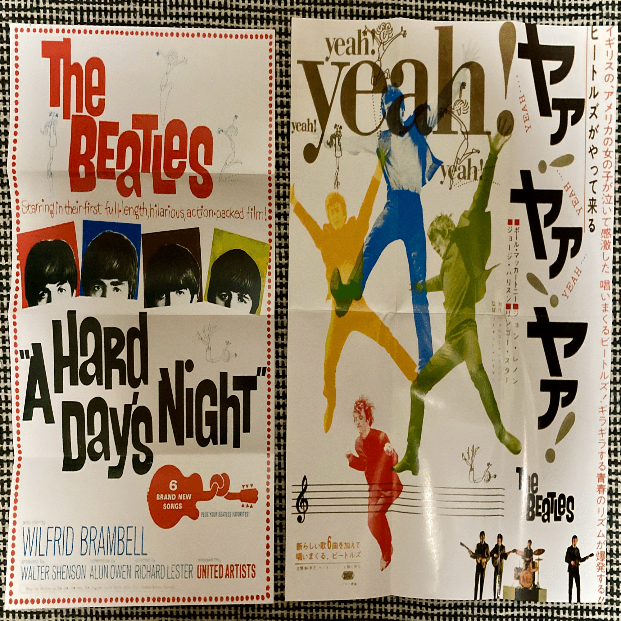 新品★ビートルズ A HARD DAYS NIGHT ポスター L467 ロック A HARD DAY'S NIGHT/The Beatles