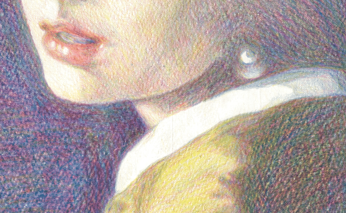 絵画 模写、真珠の耳飾りの少女 ポストカード 絵画シリーズ フェルメール[真珠の耳飾りの少女