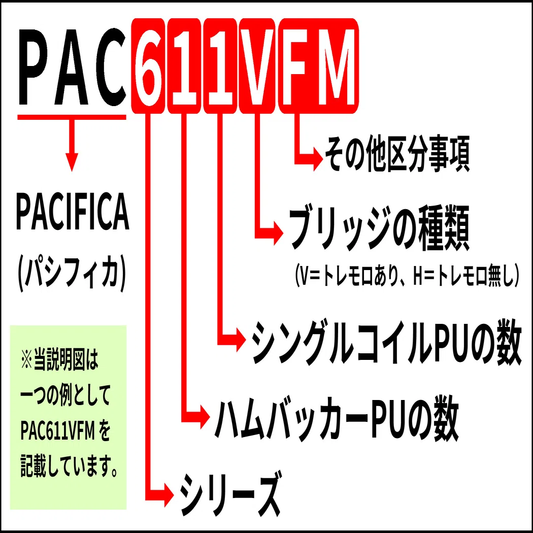 コラム】ヤマハ・パシフィカのモデル名の見方について（知ってて良かっ