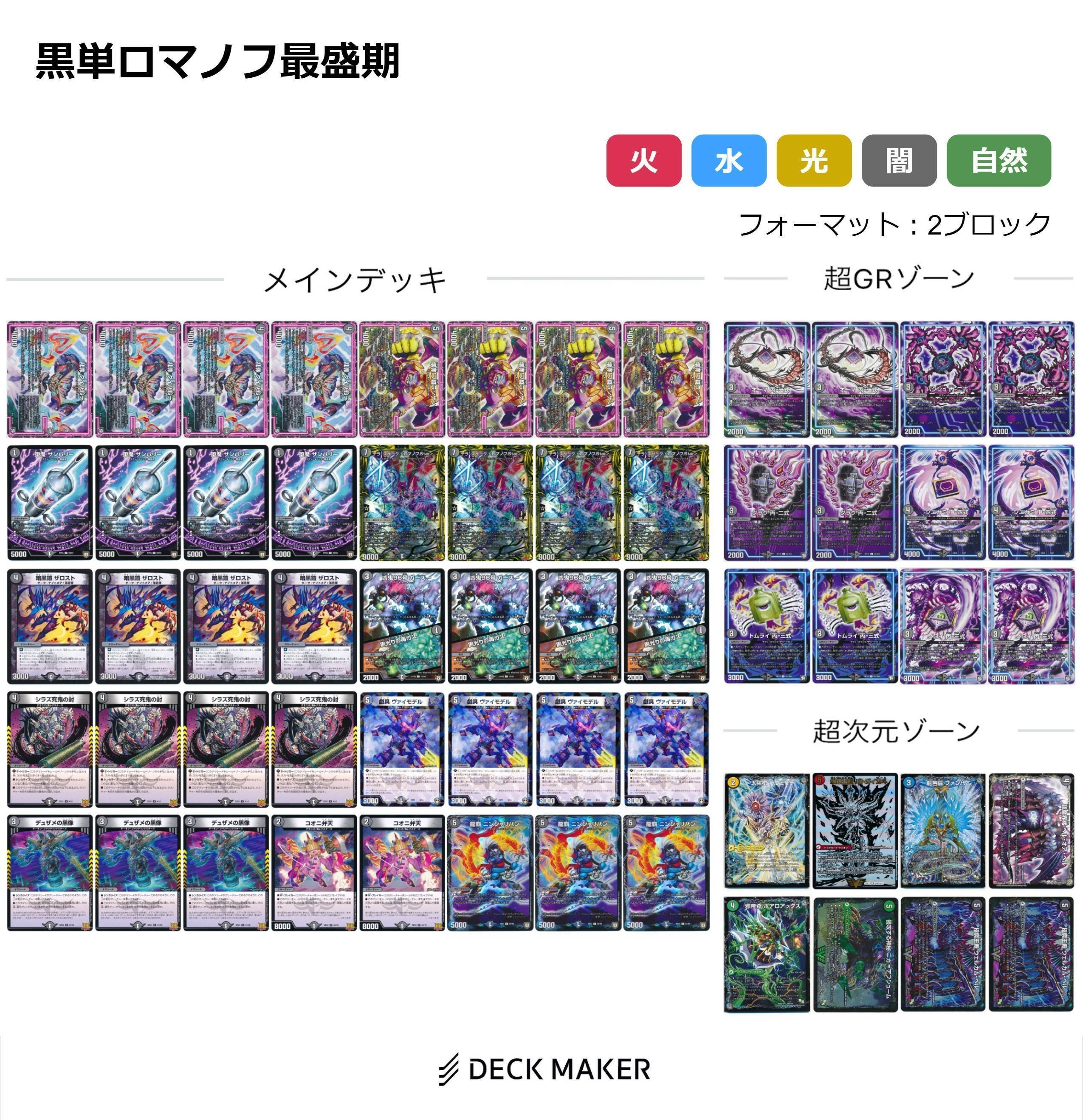 テキスト二倍雑多デッキVol.5「黒単ロマノフstar(アドバンス)」｜アシッド