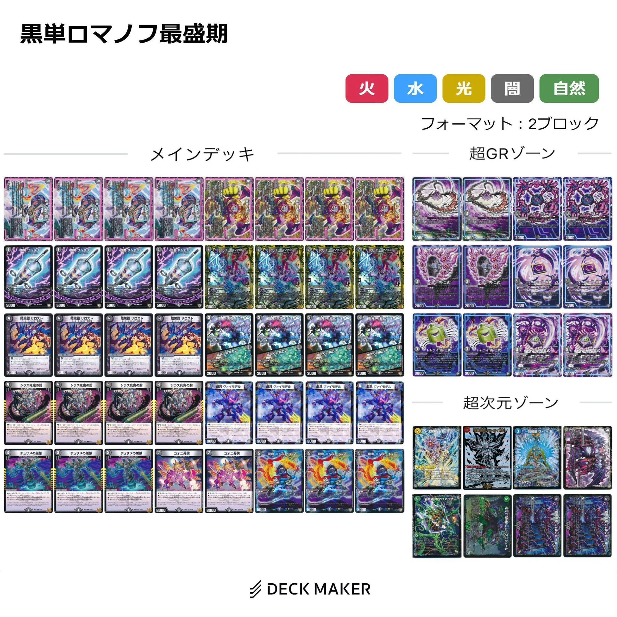 テキスト二倍雑多デッキVol.5「黒単ロマノフstar(アドバンス)」｜アシッド