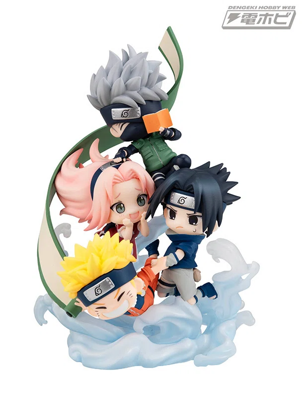 NARUTO＆BORUTO メガハウス ナルト&サスケ&サクラ&カカシ 第七班集合