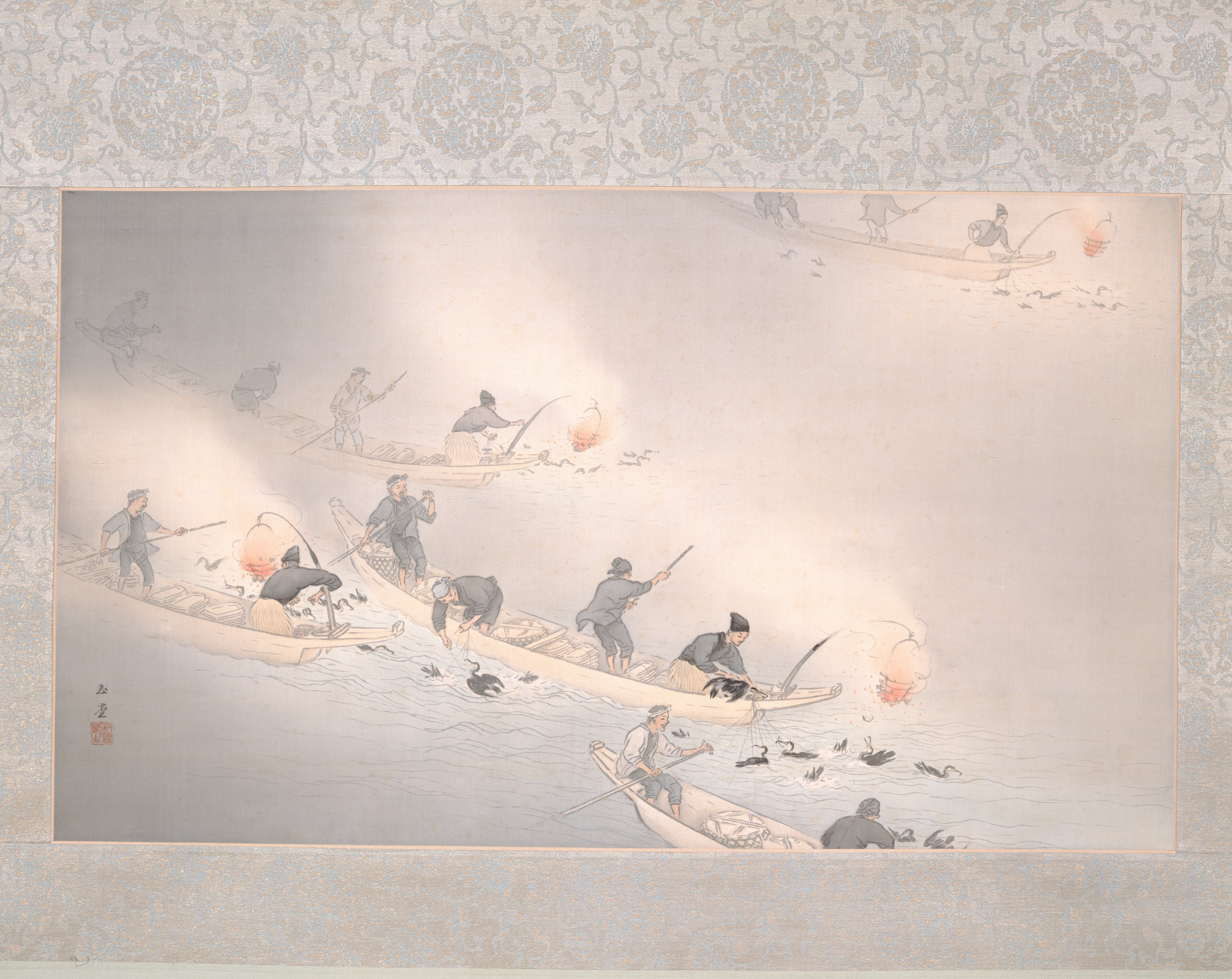 川合玉堂（かわいぎょくどう）　鵜飼　掛け軸 川合玉堂（かわいぎょくどう） 鵜飼 掛け軸