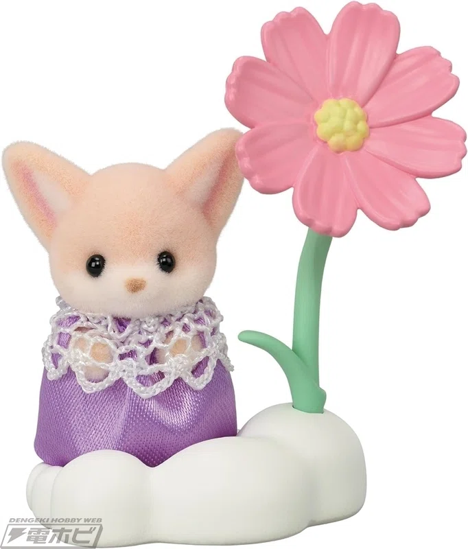 この可愛さには抗えない！赤ちゃん人形とお花畑テーマの小物セット