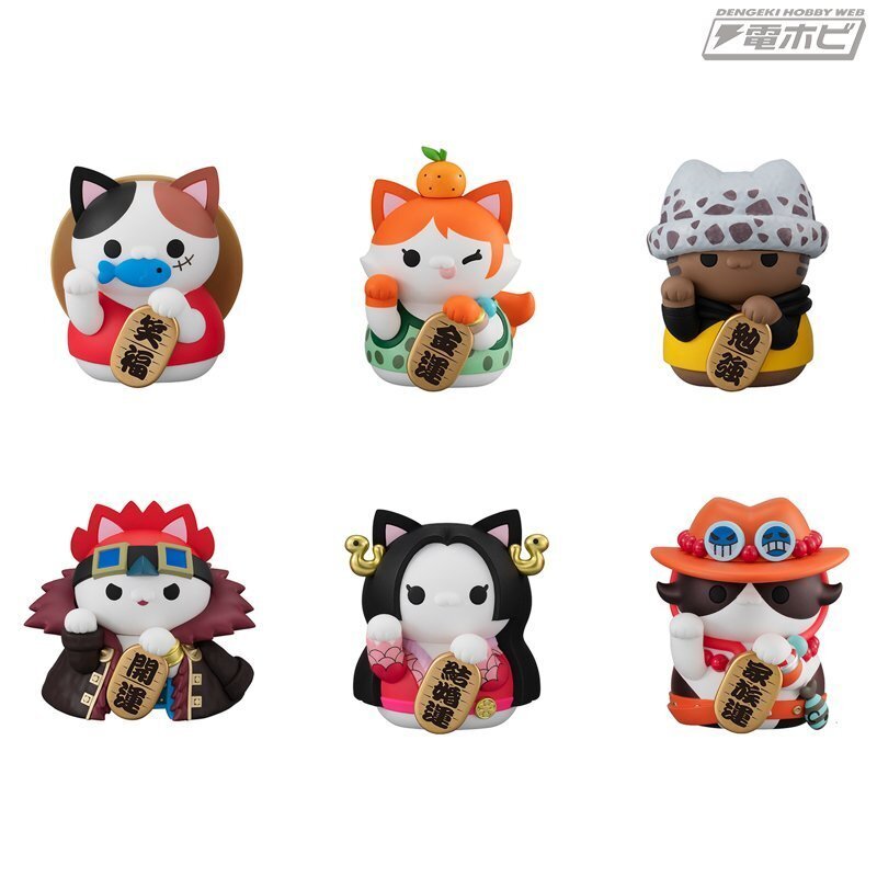 ワンピース』ルフィ、ロー、キッドたちが招き猫ポーズの「招き猫