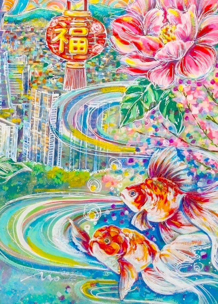 龍神絵画】台北101にて作品展示｜infinity artist NAO