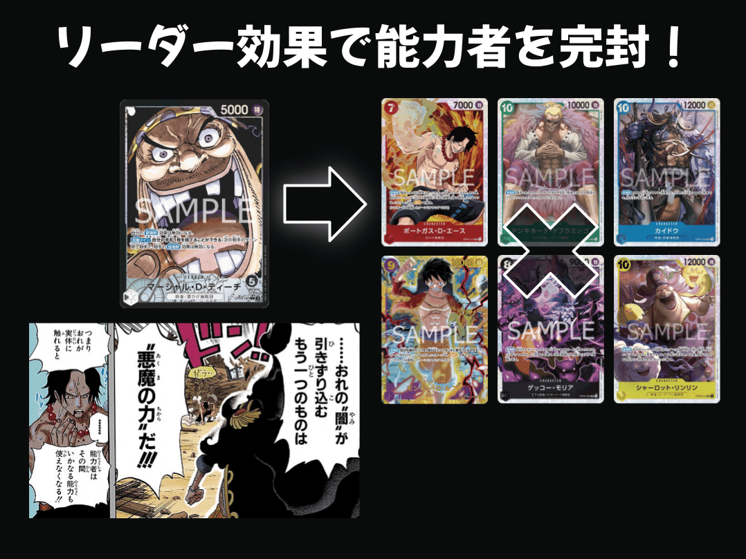 ワンピースカード】除去型『黒ティーチ』徹底解説|IKE ワンピースカード】除去型『黒ティーチ』徹底解説|IKE
