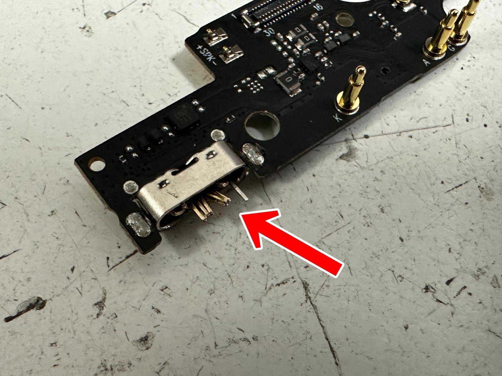 格安スマホUMIDIGIの充電口修理で充電できない故障が改善！USB