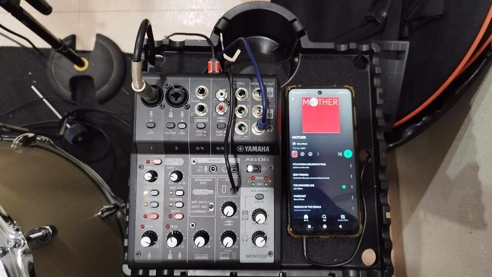 ドラムセット　消音パット付き ドラムという趣味 その4〜白井式ハイブリッドドラム消音セット｜白井