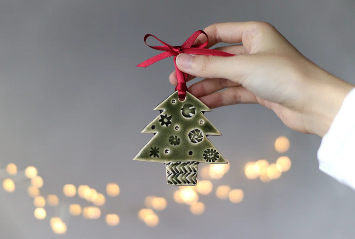 オーナメント 陶芸 クリスマスツリー 作り方 手作りクリスマスツリー 