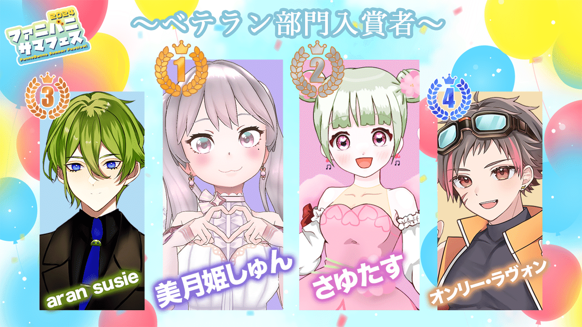 ファニバニサマフェス 2024結果発表！｜株式会社Funny Bunny