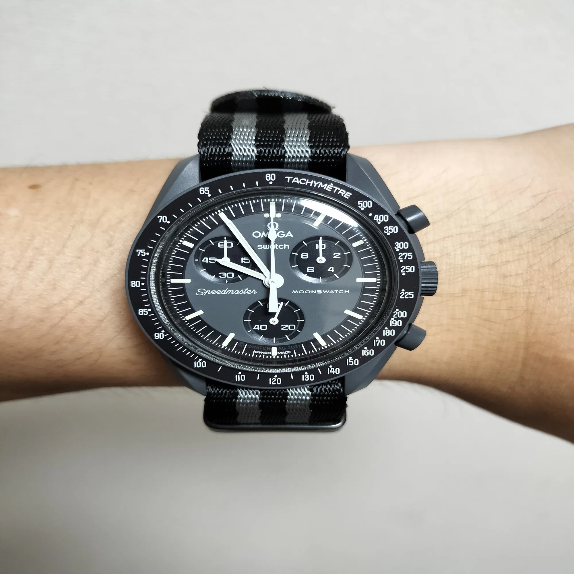 OMEGA X Swatch Bioceramic MoonSwatch 替えベルト ベルトの太さ 