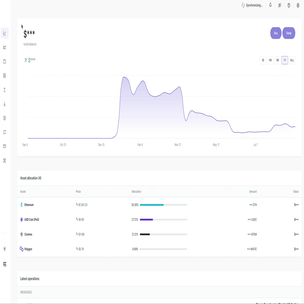 1INCHで暗号資産をスワップ｜ledgerwallet