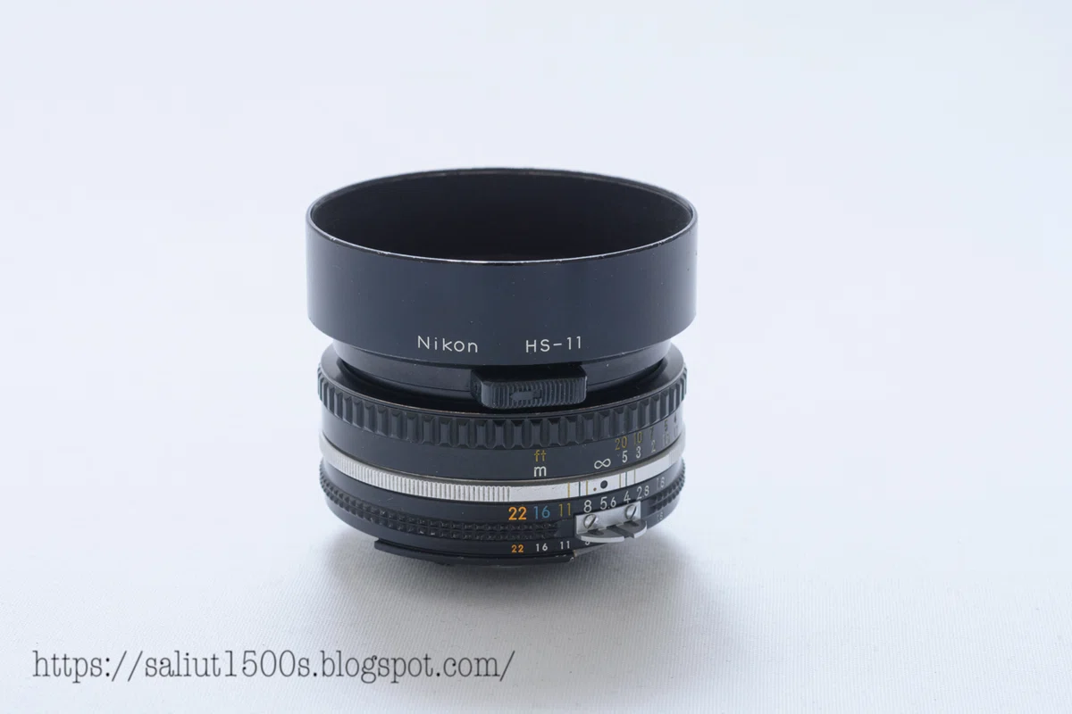 ニッコールレンズとレンズフードの話】『閃光のAI Nikkor 50mm F1.8S 