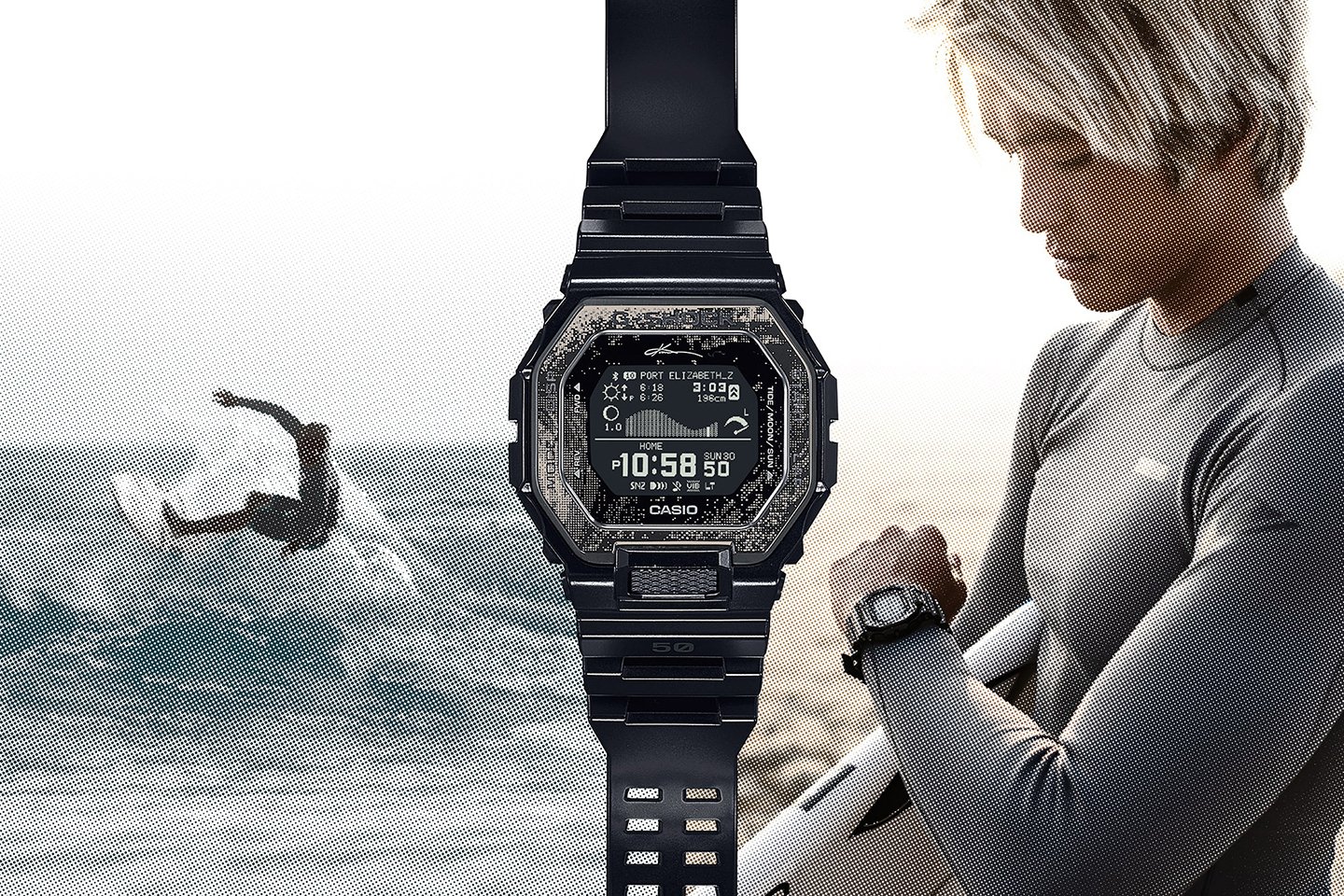 CASIO G-SHOCK 五十嵐カノアモデル　ブラック G-SHOCK」プロサーファー・五十嵐カノア シグネチャーモデル第3