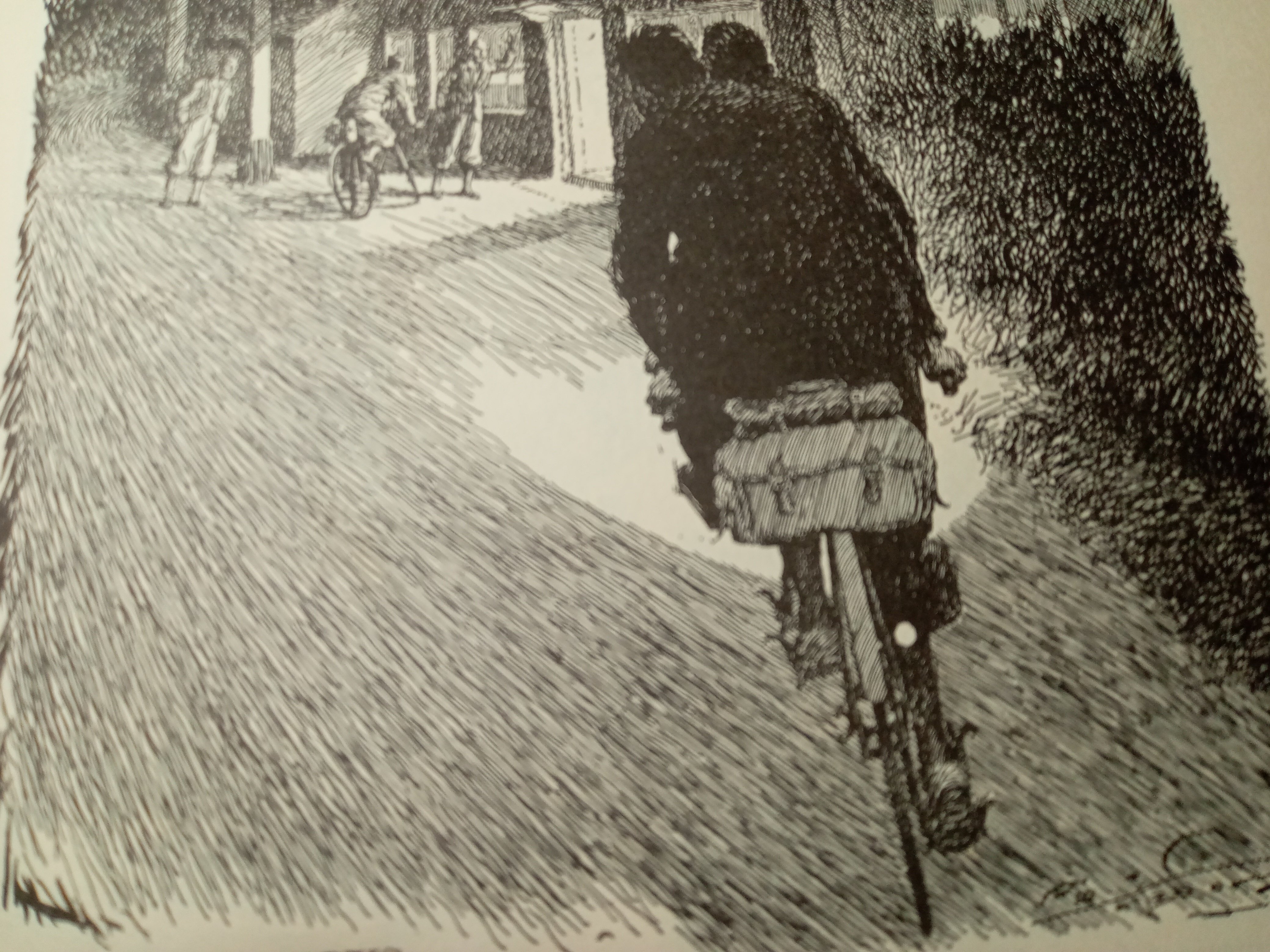 パターソンブック 自転車画集 ペン画 フランク・パターソンの絵