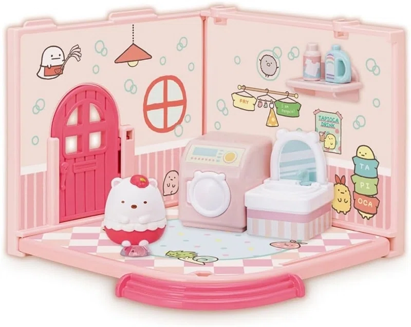すみっコぐらし』しろくま、とかげ、ねこのかわいいお部屋がくっつき