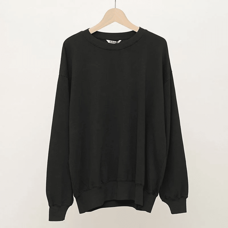 トップス AURALEE SUPER HIGH GAUGE SWEAT BIG P/O Namu Shop - Auralee Super High Gauge Sweat P/O - Blue Gray