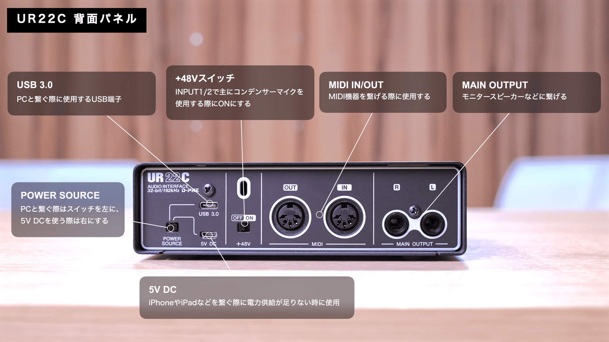 【通電のみ確認・ジャンク扱い】STEINBERG (スタインバーグ) UR22C Steinberg UR22C | オーディオインターフェイスレビュー Vol.01