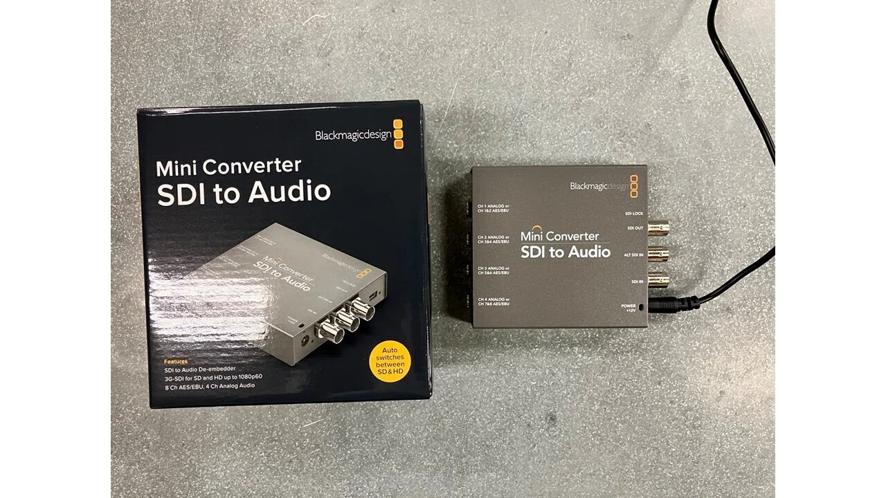 Trying to separate SDI video and audio! SDI to Audio｜ハラダ@ライブ配信サポーターズ