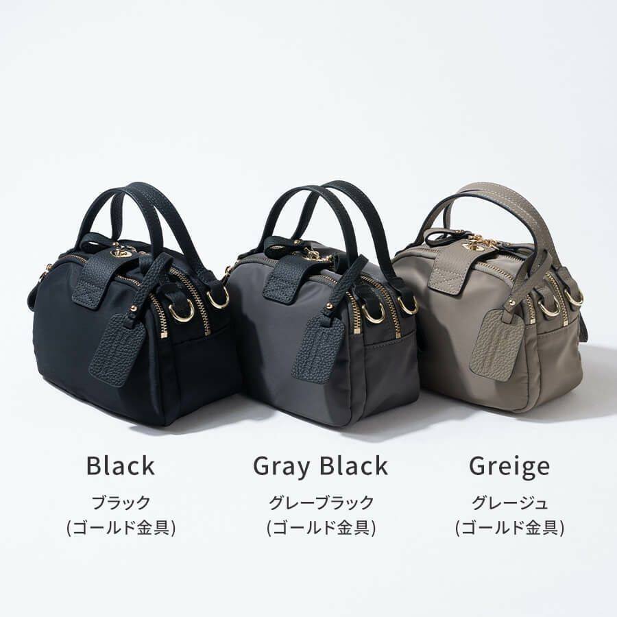 ✨美品✨ヘイニ ベイビーロシェ ハンドバッグ グレー ゴールド