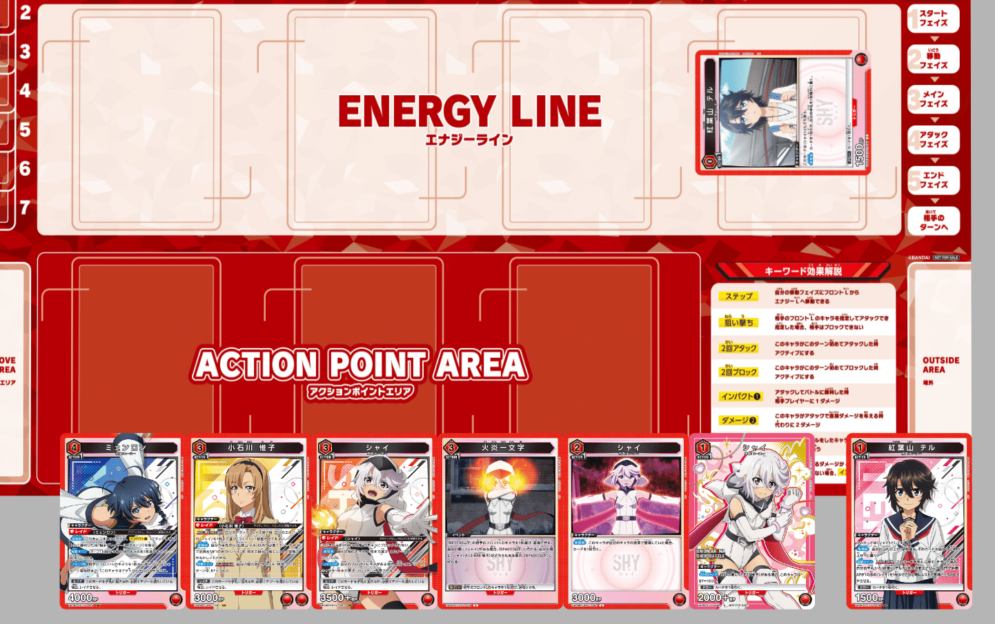 UNION ARENA赤シャイデッキ ユニレアWinner版込み