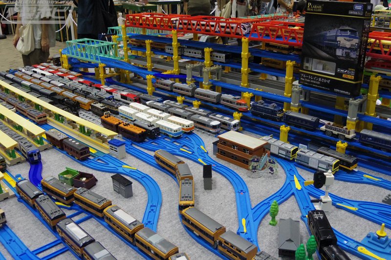 プラレール線路 複線高架レイアウト 参考出品