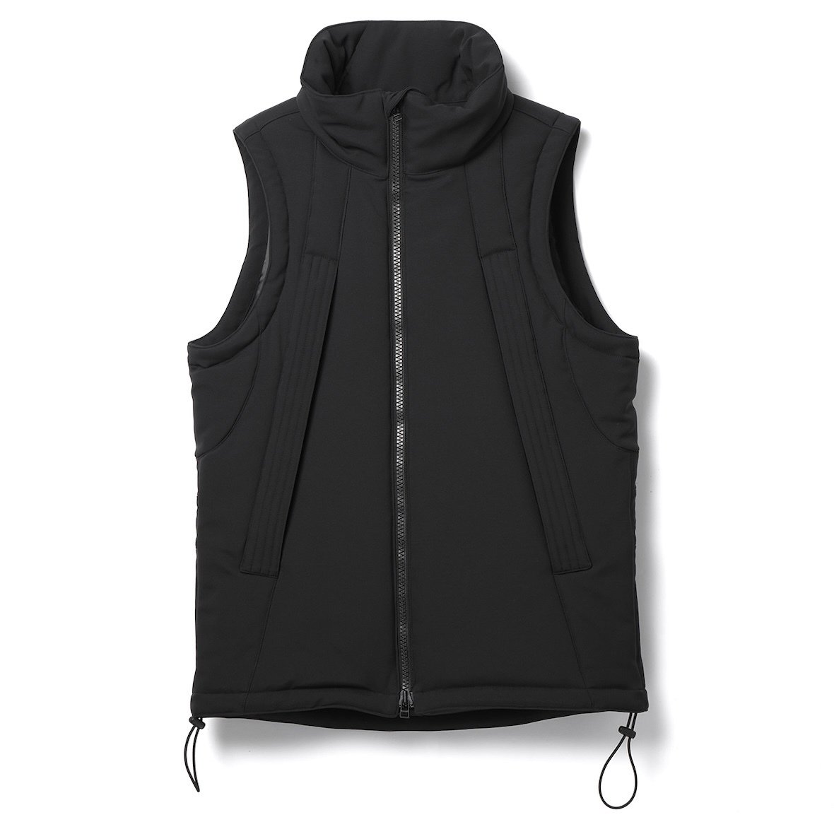 MACHATT◆back ribbon tops/MCT24S500/ベスト/36/ポリエステル/BLK STYLEMIXER | プリーツサイドボタンベスト (その他トップス