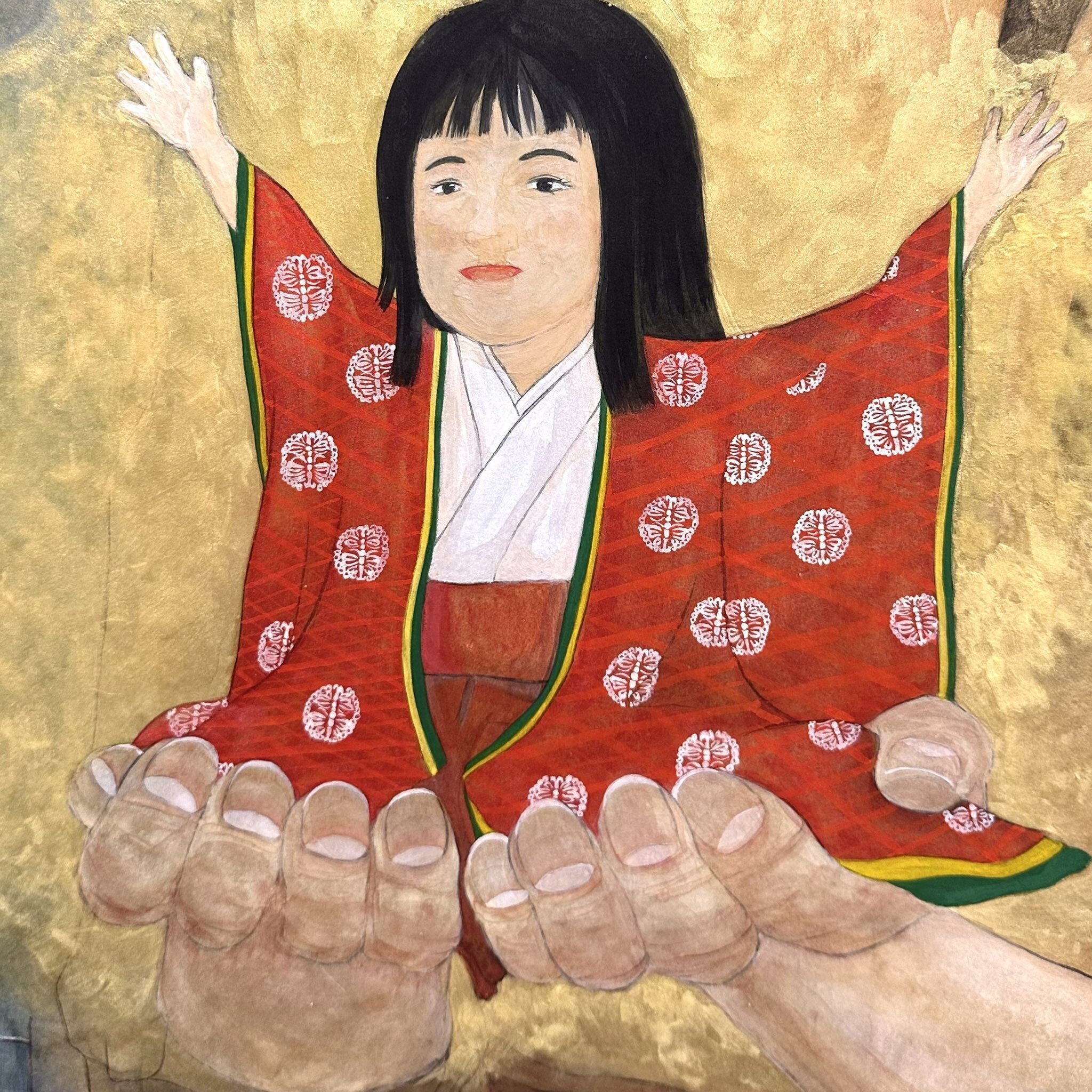 日本画「邂逅」(竹取物語)制作過程｜三鷹古典サロン裕泉堂/吉田裕子